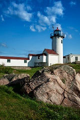 Wave Shaped Boulder in Front of Eastern Point Light